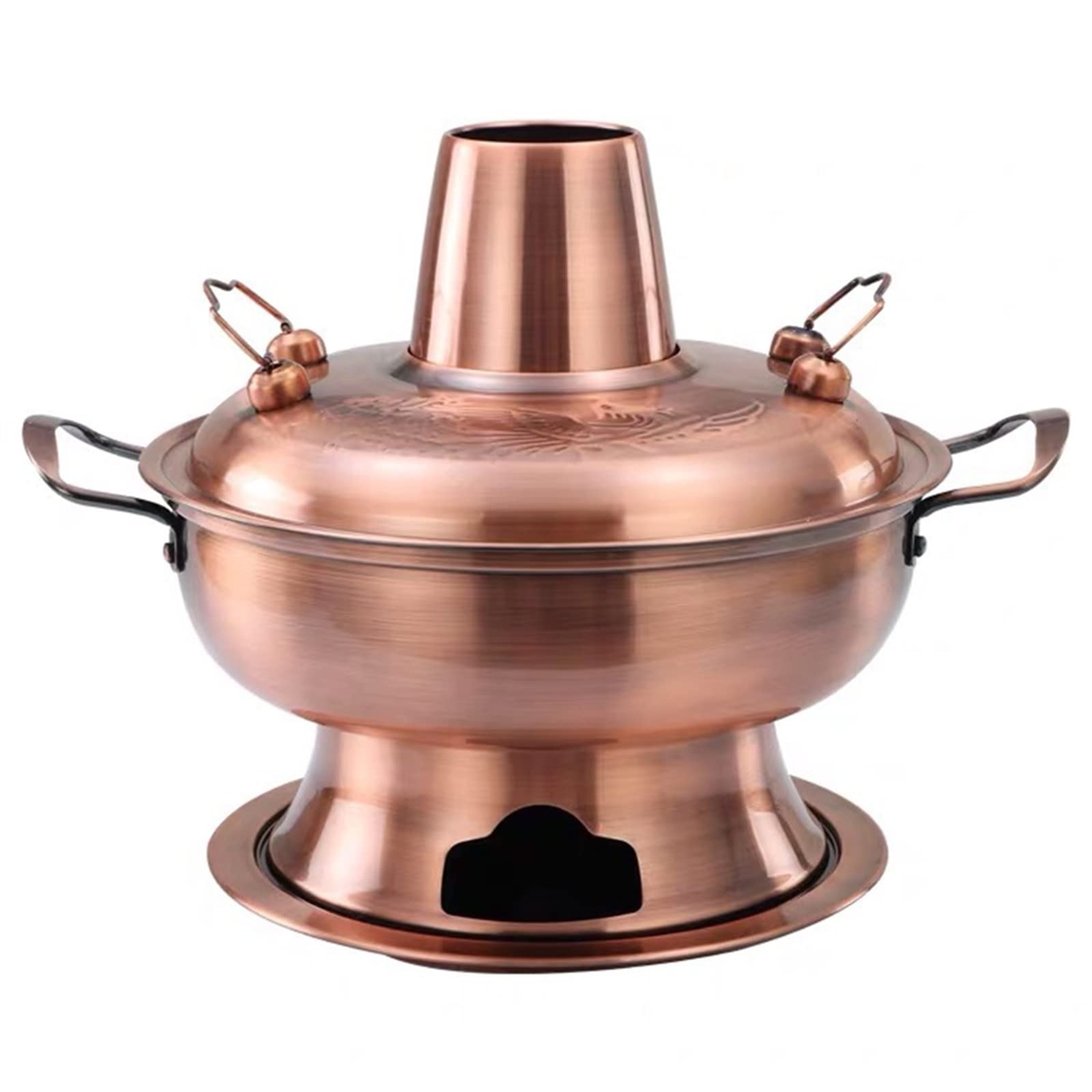 Amazon｜中華銅鍋、銅鍋ヴィンテージしゃぶしゃぶ鍋ハンドル付き