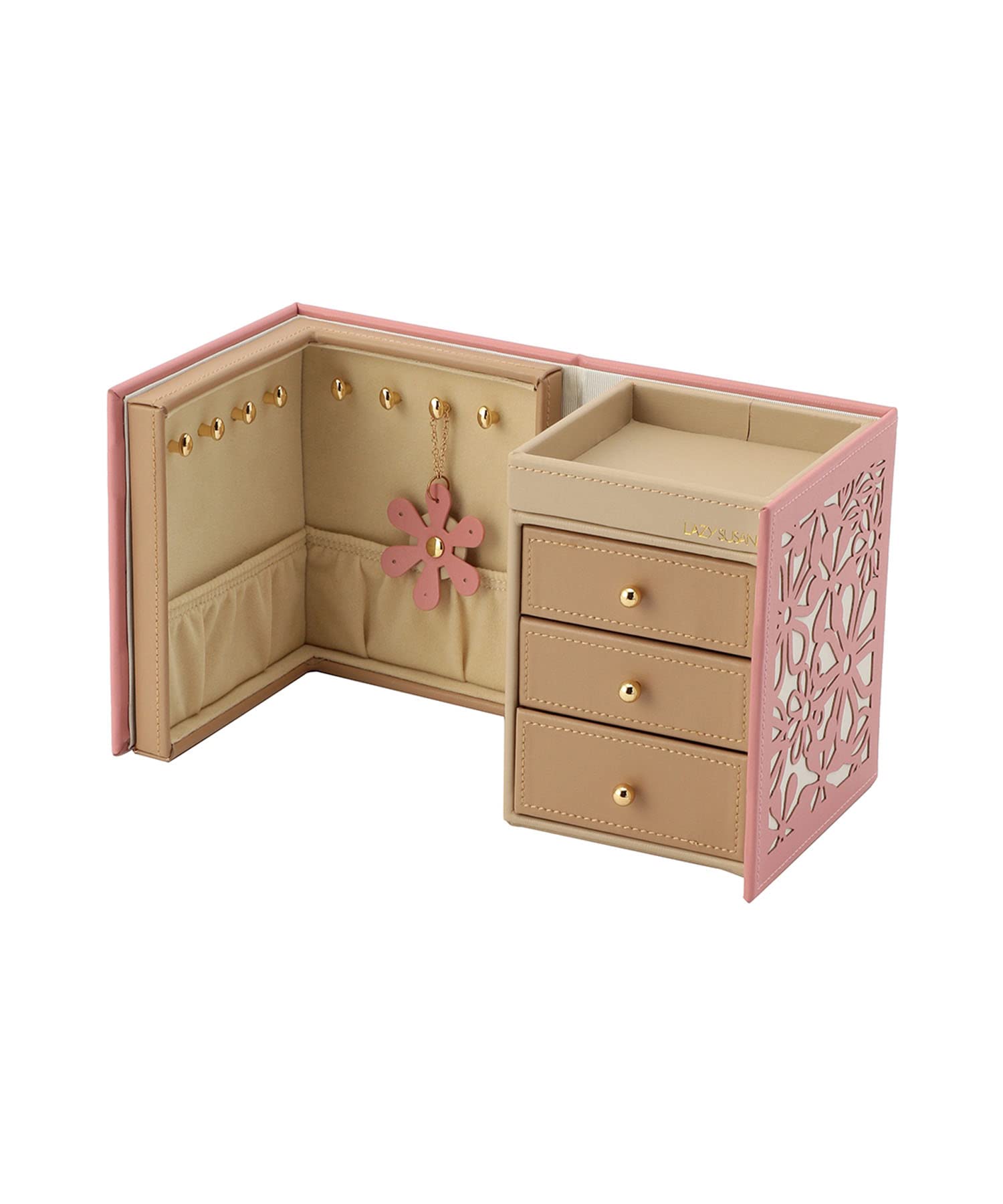 Amazon｜LAZYSUSAN （レイジースーザン）ジュエリーボックス フラワーM