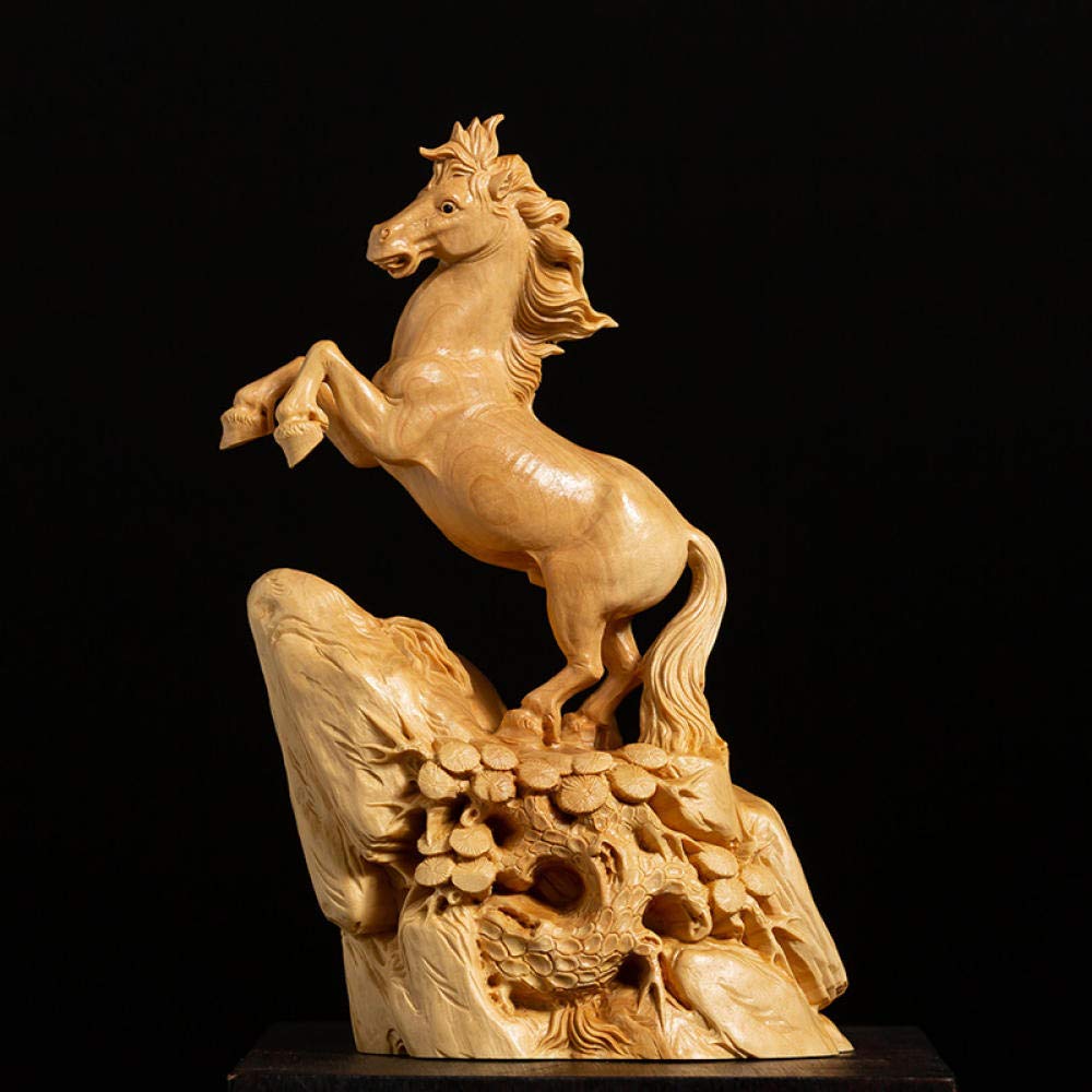 Amazon.co.jp: 彫刻鑑賞 山の彫刻の 木彫りの装飾品の頂上に立っている