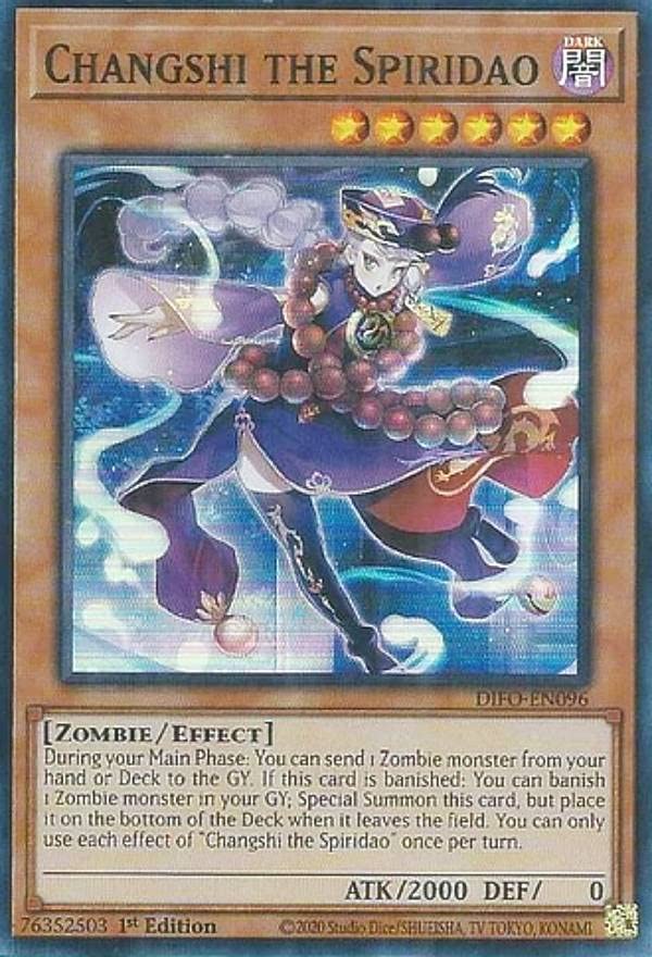 Amazon.co.jp: 遊戯王 DIFO-EN096 霊道士チャンシー Changshi the