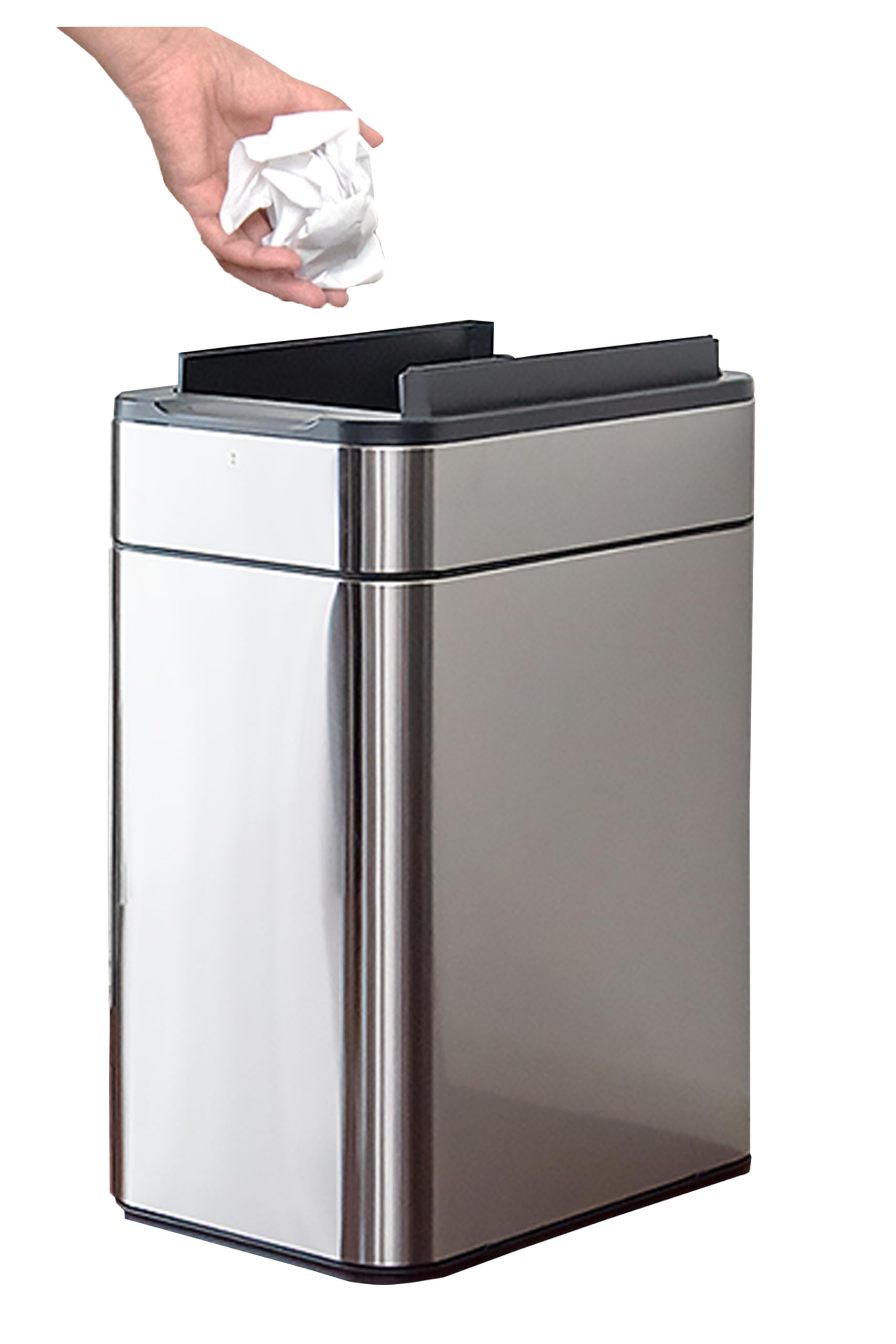 Amazon｜ottostyle.jp 人感センサー 中央開閉式 ステンレスごみ箱 ゴミ