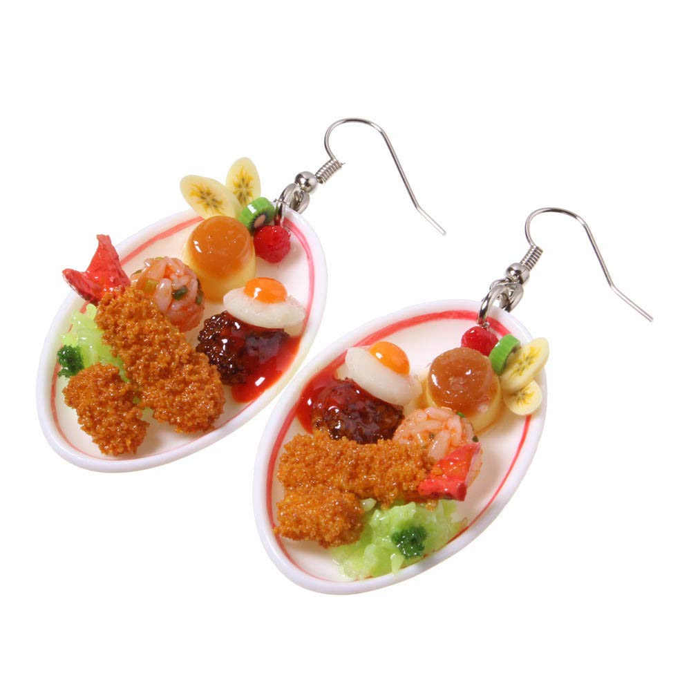 Amazon.co.jp: 食品サンプル屋さんのピアス（お子様ランチ：両耳用