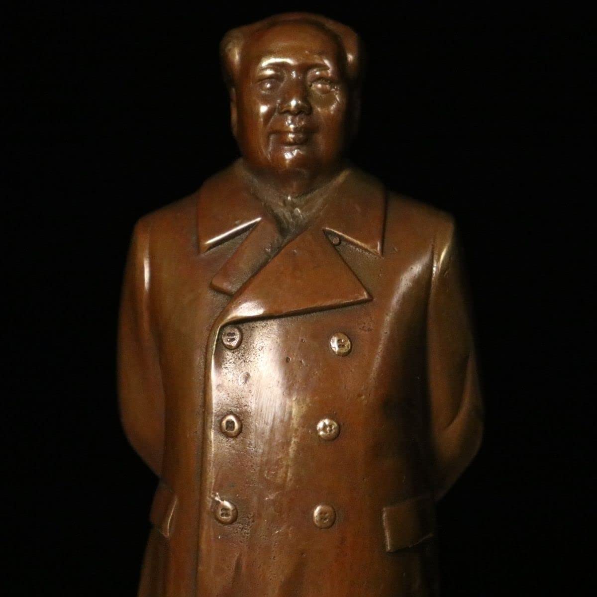 Amazon.co.jp: 20 センチメートル真鍮中国主席毛沢東像、全身立って