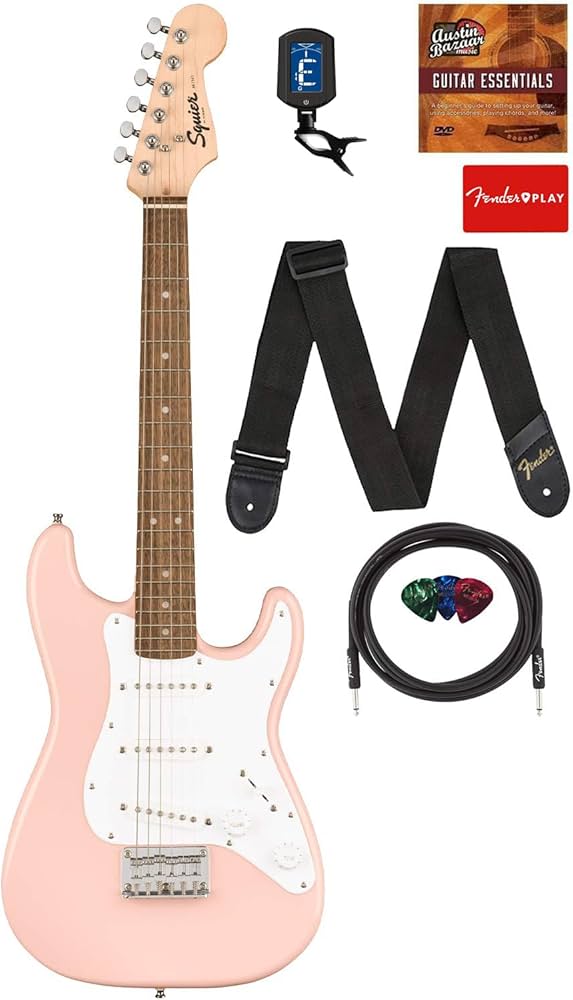 Amazon.com: Fender Squier 3/4-Size Kids Mini Strat Electric Guitar
