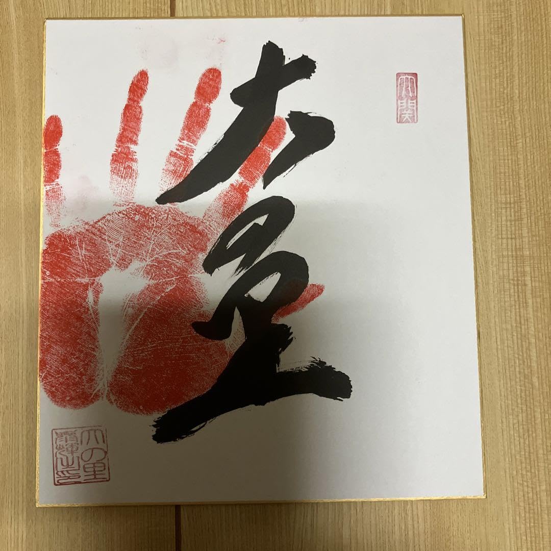 Amazon.co.jp: ??令和6年大相撲、大関 大の里 関、手形、サイン 真筆
