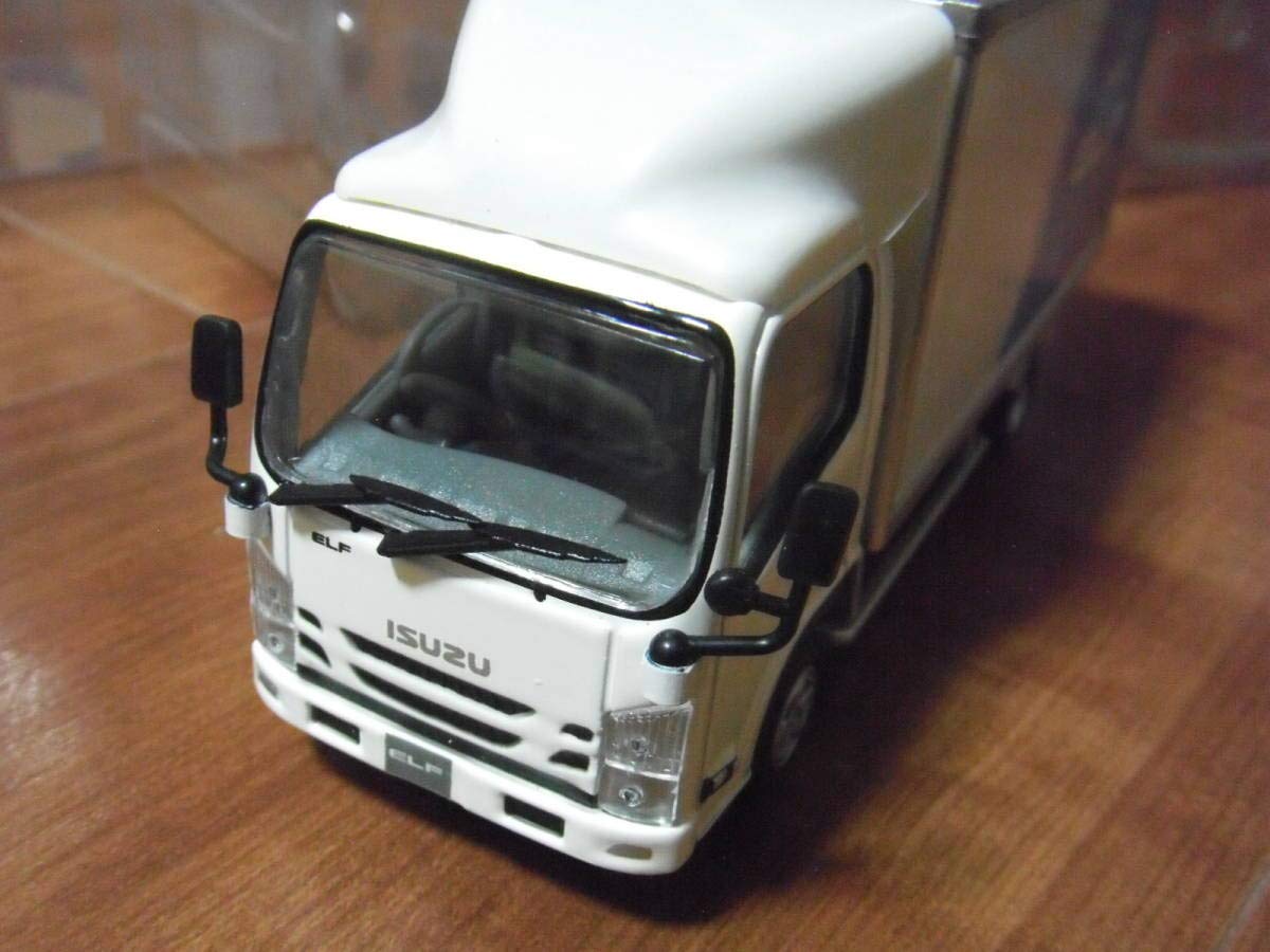 Amazon | いすゞ エルフ ミニカー 1/43 白 ホワイト ISUZU ELF
