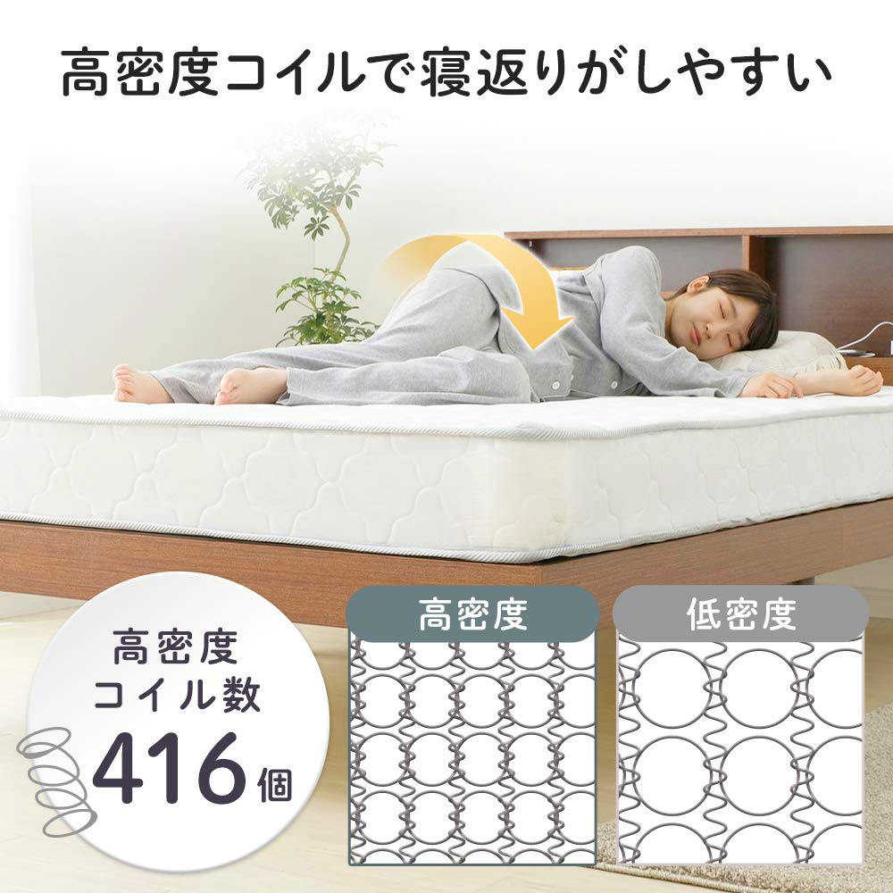 Amazon.co.jp: アイリスプラザ 長持ちボンネルコイルマットレス 厚さ