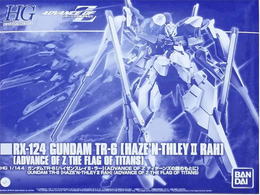 Amazon.com: RX-124 GUNDAM TR-6 [HAZE'N-THLEYⅡ RAH](Advance of Z