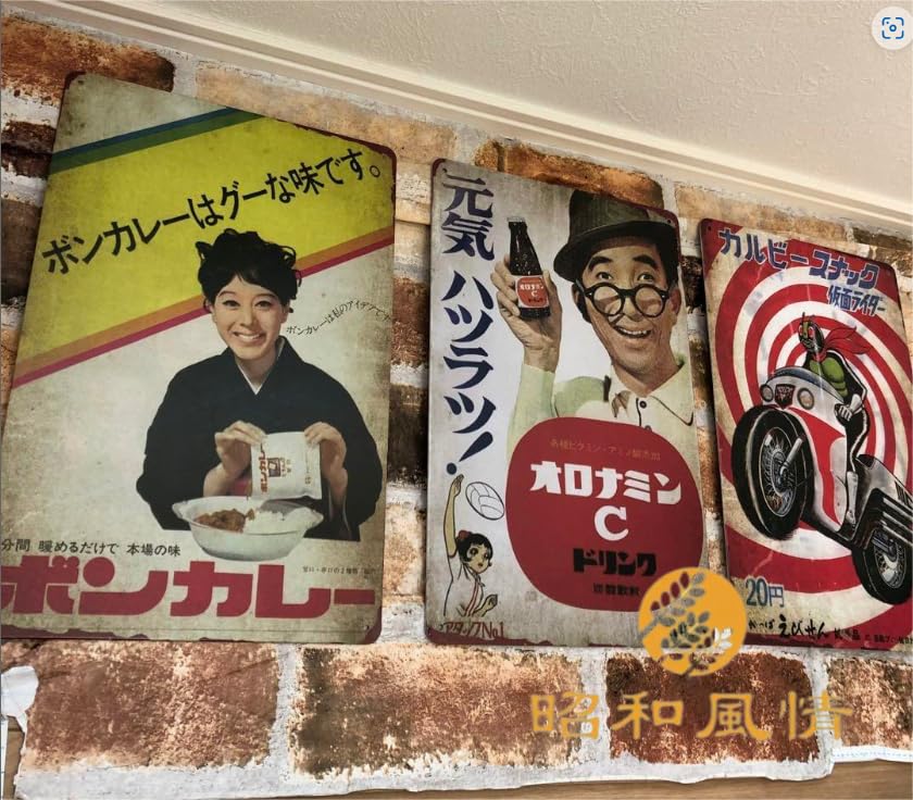 Amazon.co.jp: 【昭和の風情】中森明菜 昭和初期 写真ブリキ看板