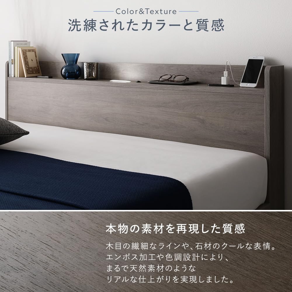 Amazon｜RASIK ベッド ダブル 2層ポケットコイルマットレス付き