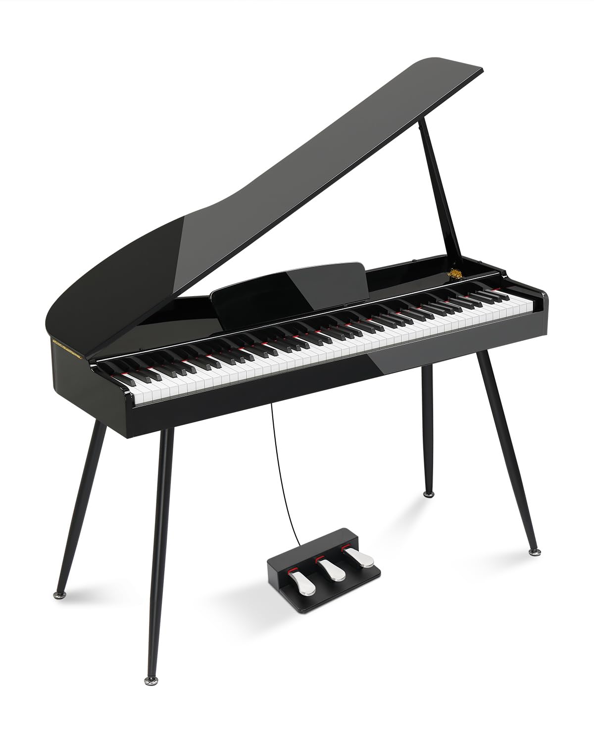 Amazon.com: Ktaxon 88 Key Weighted Action Grand Piano, Foldable
