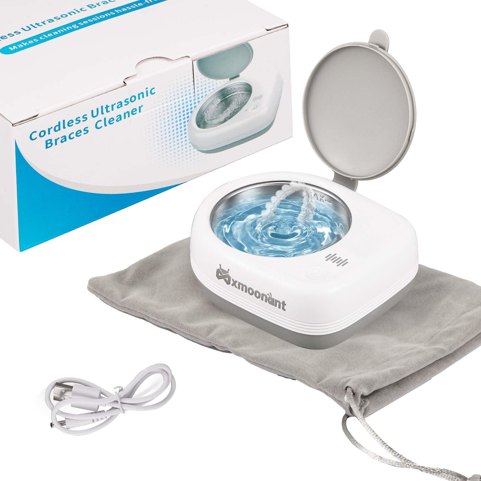 Amazon | Mxmoonant 無線 リテーナー 超音波洗浄機 50kHz マウスピース