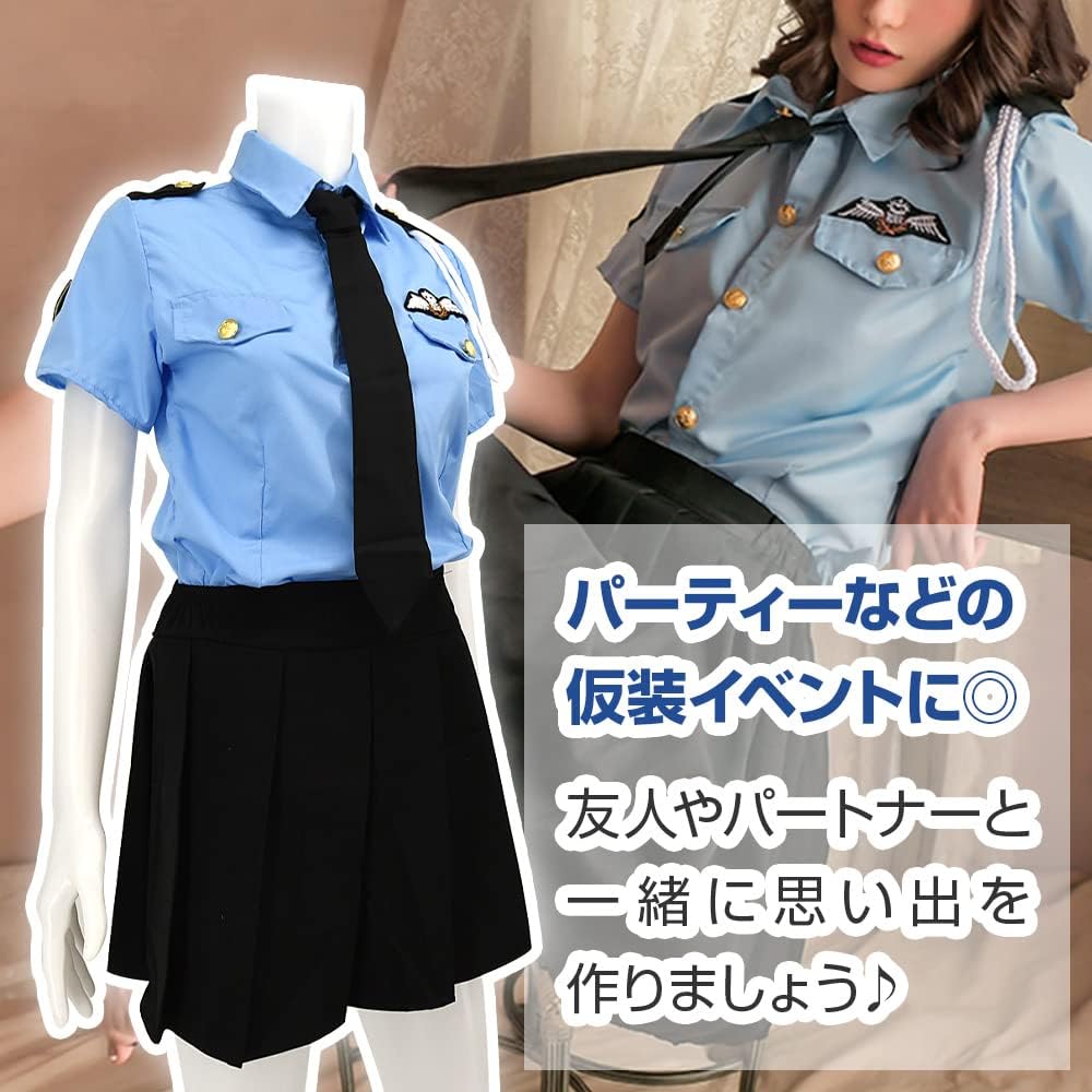 Amazon.co.jp: [ROSIEL] ミニスカポリス コスプレ 制服 警察官