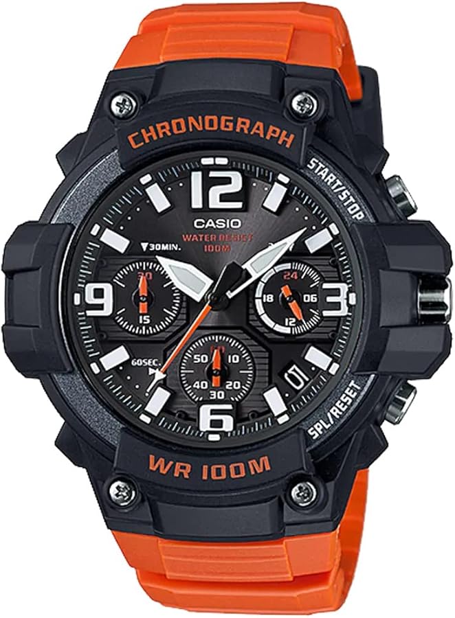 Amazon.com: Casio Men's 'Heavy Duty Chronograph' Quartz Stainless