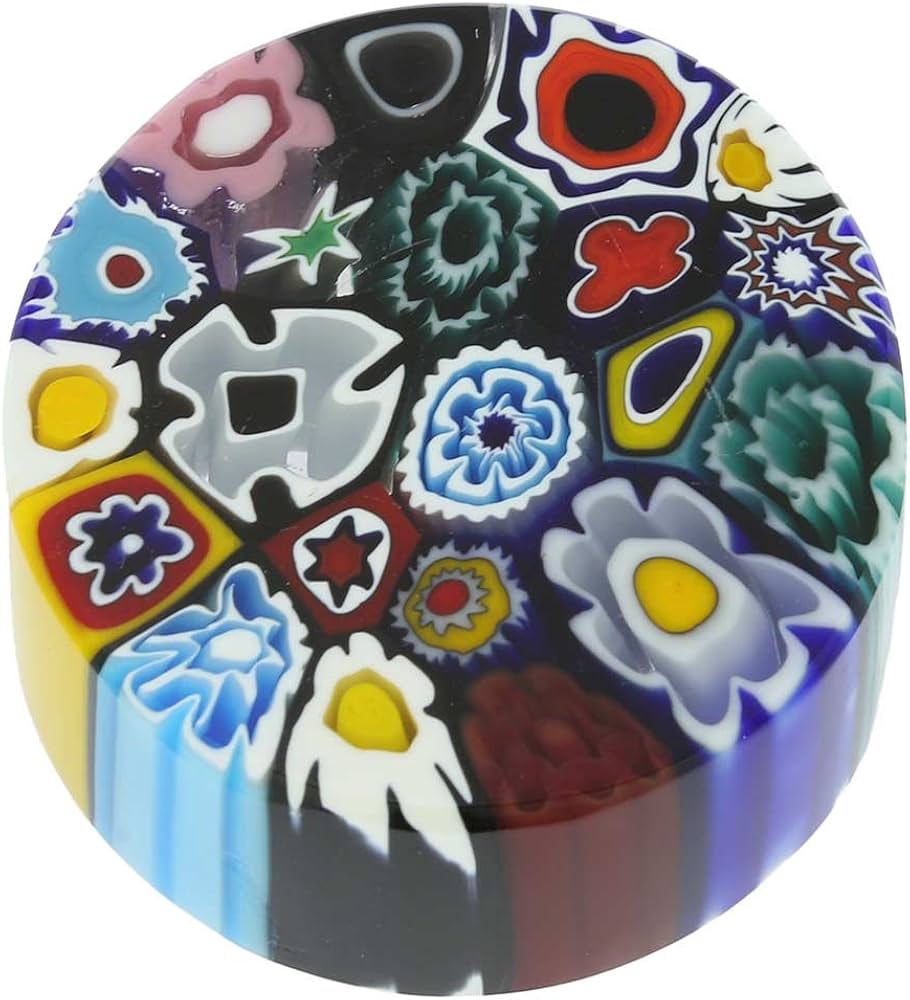 Amazon | ヴェネツィア ムラノガラス ミルフィオリ ラウンド ペーパー