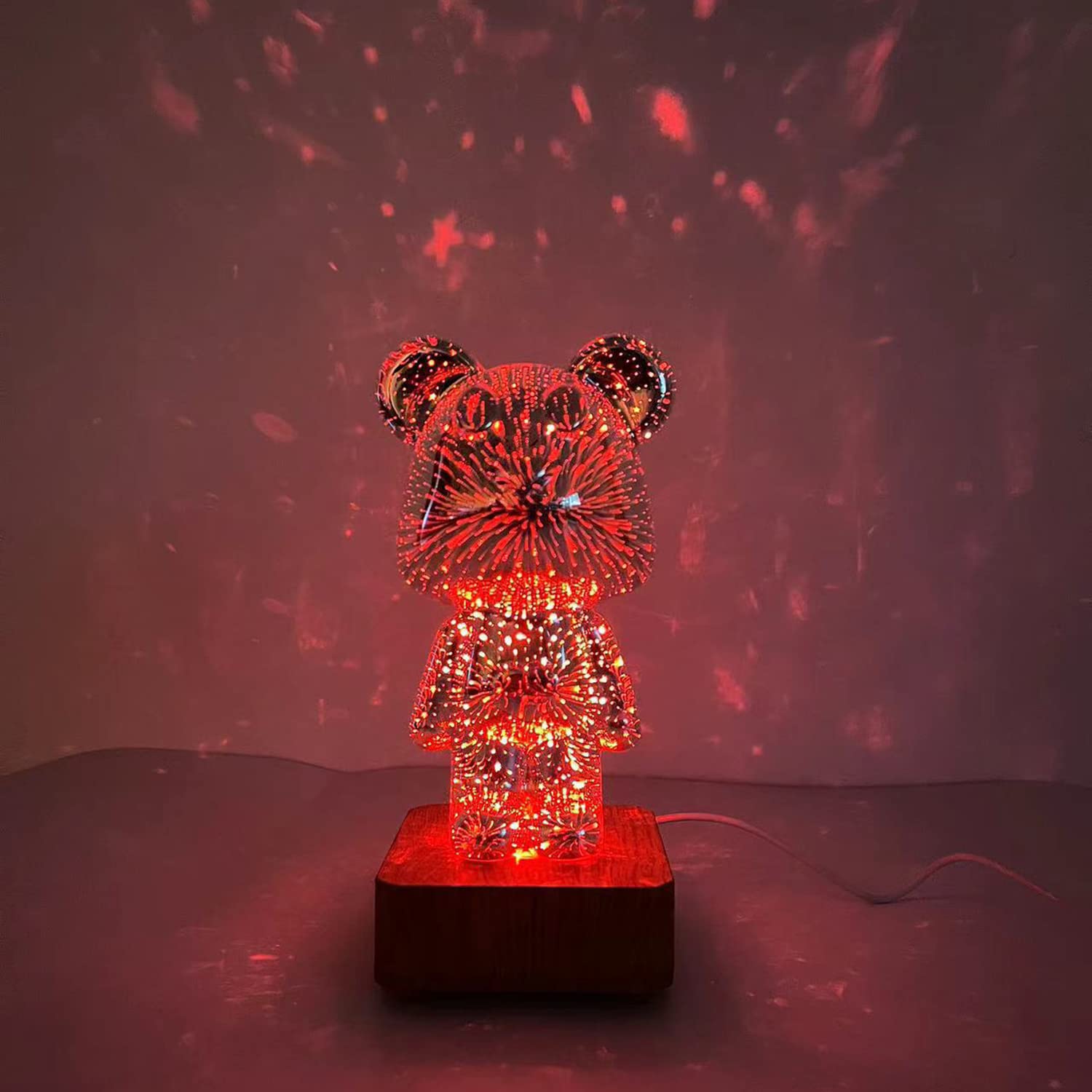 Amazon.co.jp : 3D 花火 クマ ライト プロジェクション カラフル クマ