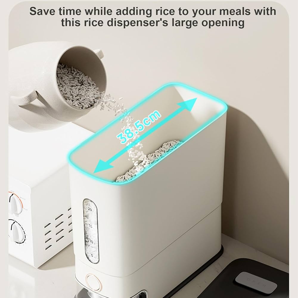 Amazon｜大型ライスディスペンサー – 24L穀物シリアル保存容器