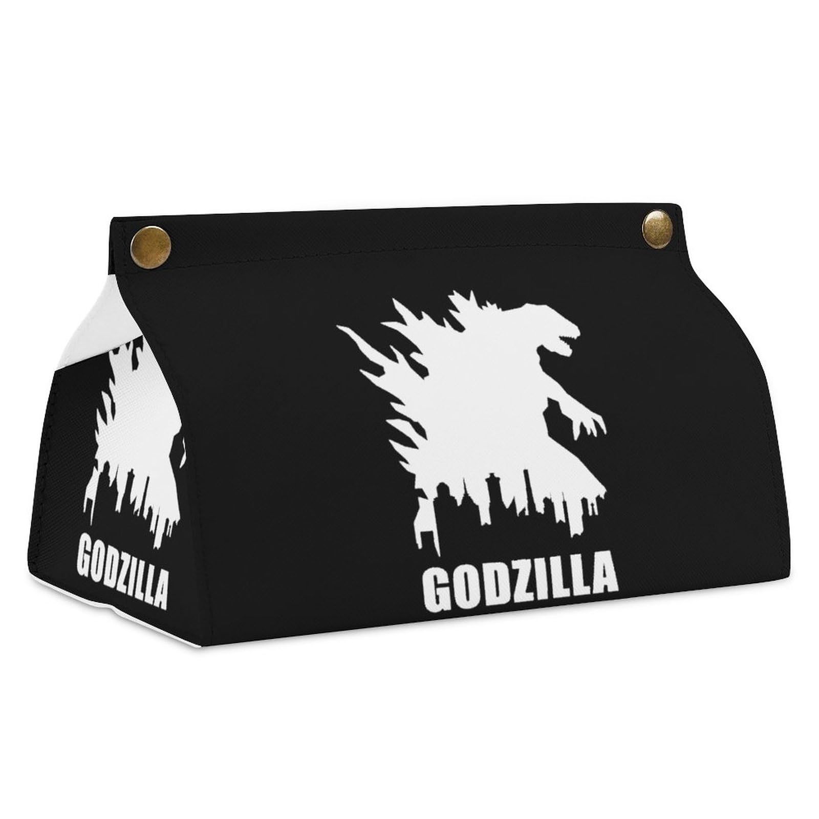 Amazon｜ティッシュケース おしゃれ PUレザー ゴジラ ティッシュカバー