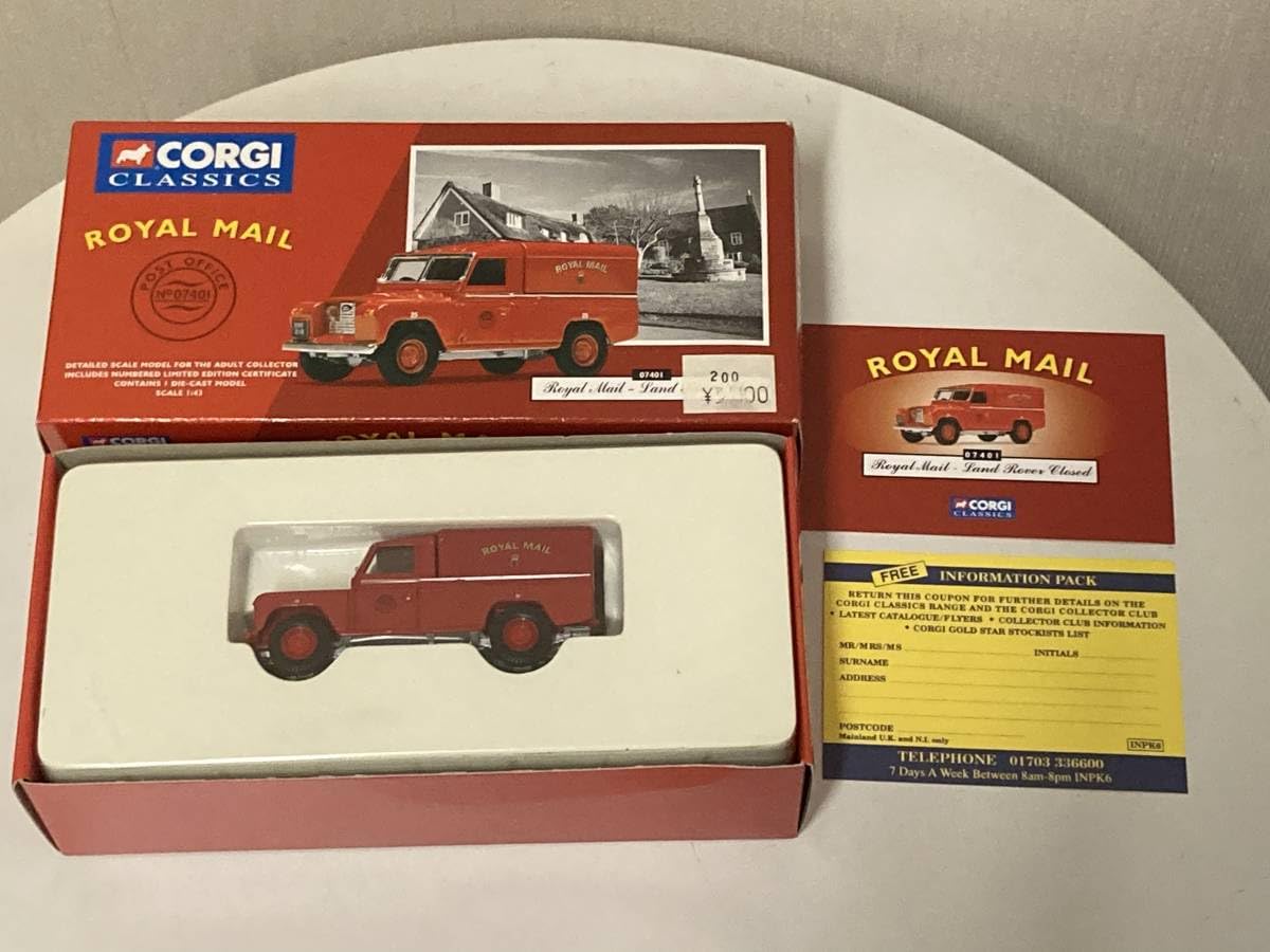 Amazon | CORGI CLASSICS 07401 LAND ROVER CLOSED ROYAL MAIL