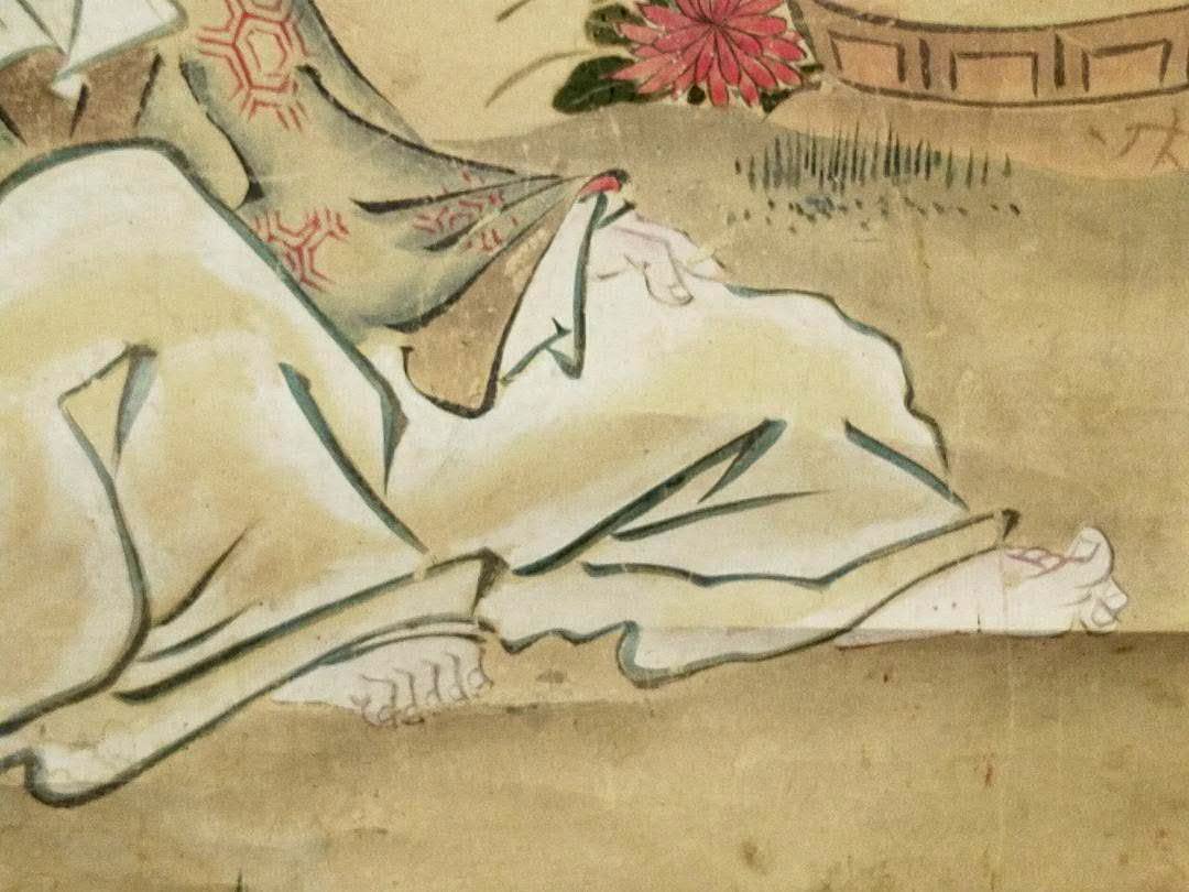 Amazon.co.jp: 蔵くら江戸時代掛軸蔀関月人物掛け軸211006MQ33