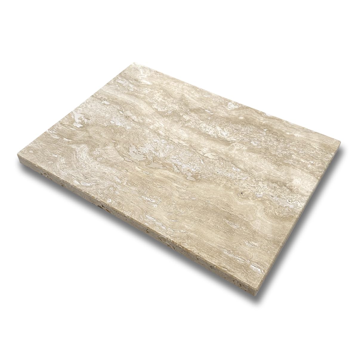 Amazon | 【高級天然大理石】 イタリア産 トラバーチン 約28mm厚 1面