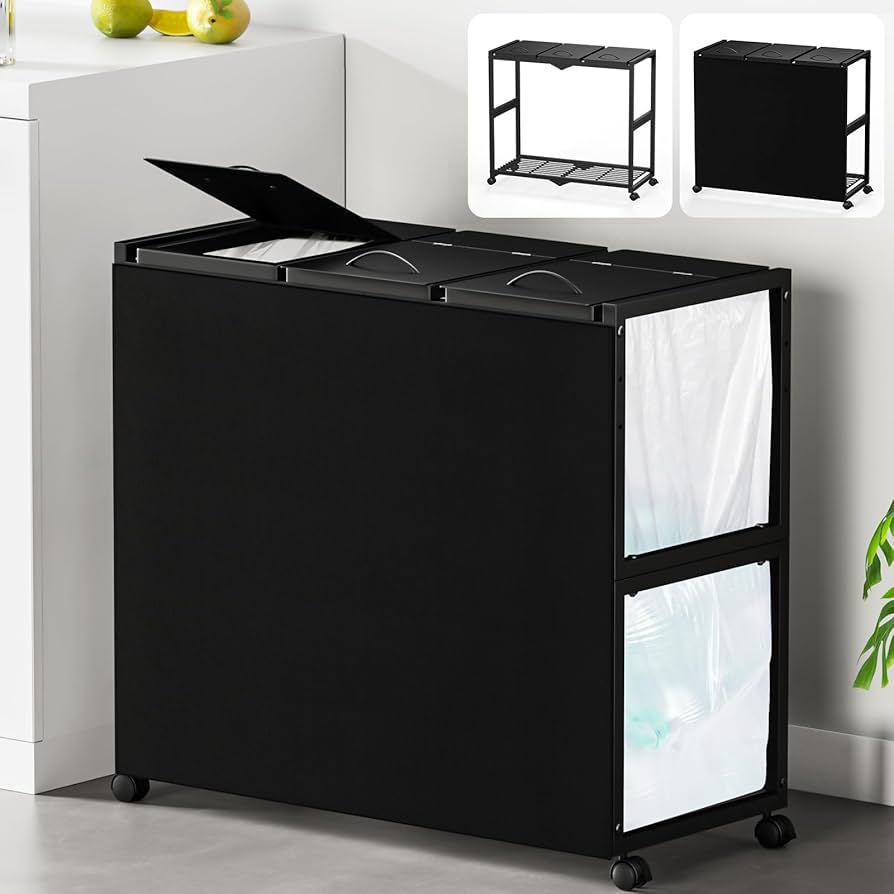 Amazon.co.jp: TTWO ゴミ袋ホルダー 3分別×45L 平袋・U型袋両対応