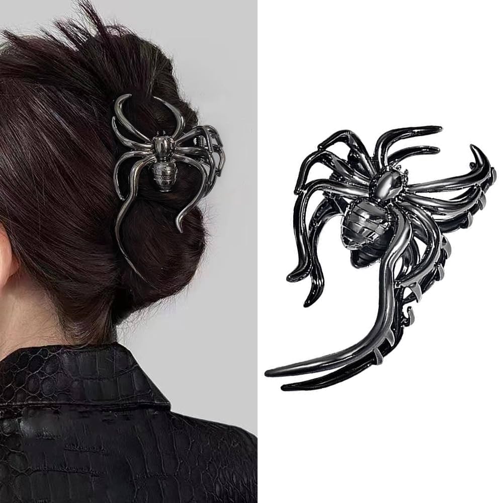 Amazon.com : AIUPUOC Black Gothic Large Hair Claw Clips for Women
