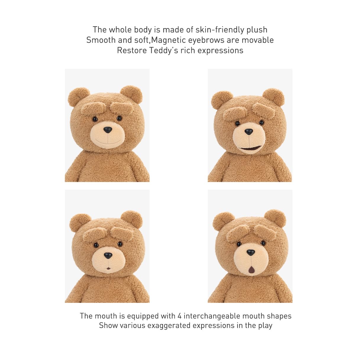 Amazon.co.jp: POP MART ted2 ted アクション ぬいぐるみ : おもちゃ