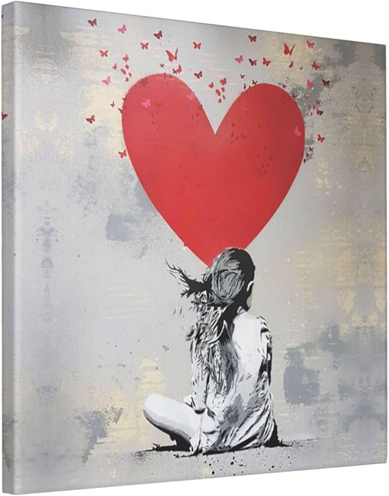 Amazon.co.jp: アートパネル Banksy バンクシー キャンバス絵画 パネル