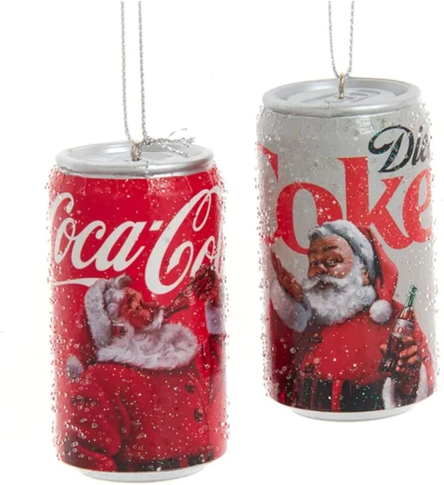 Amazon.com: Coca-Cola® Santa Can Ornament : Home & Kitchen