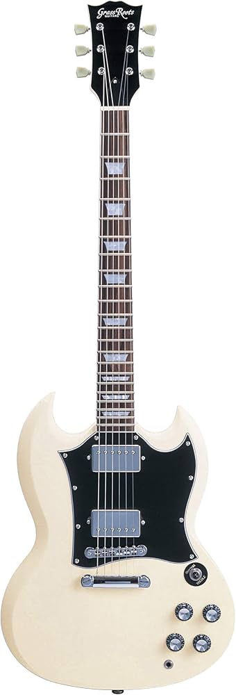 Amazon | GrassRoots G-SG-STD Vintage White エレキギター | エレキ