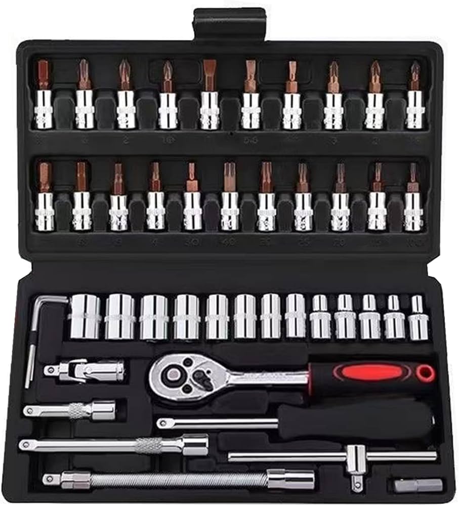 Amazon | ソケットレンチセット 差込角6.3mm(1/4インチ)ラチェット