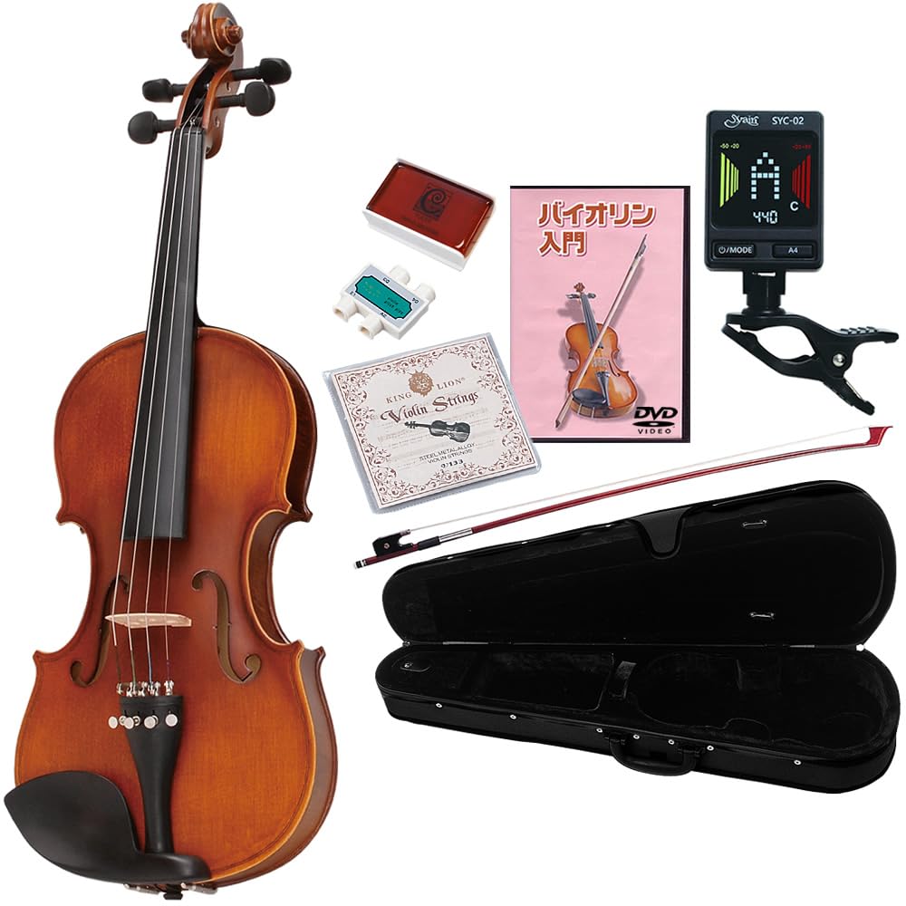 最終値下げ】バイオリン本体＋弓・ロジン・ケース付き【初心者大人用