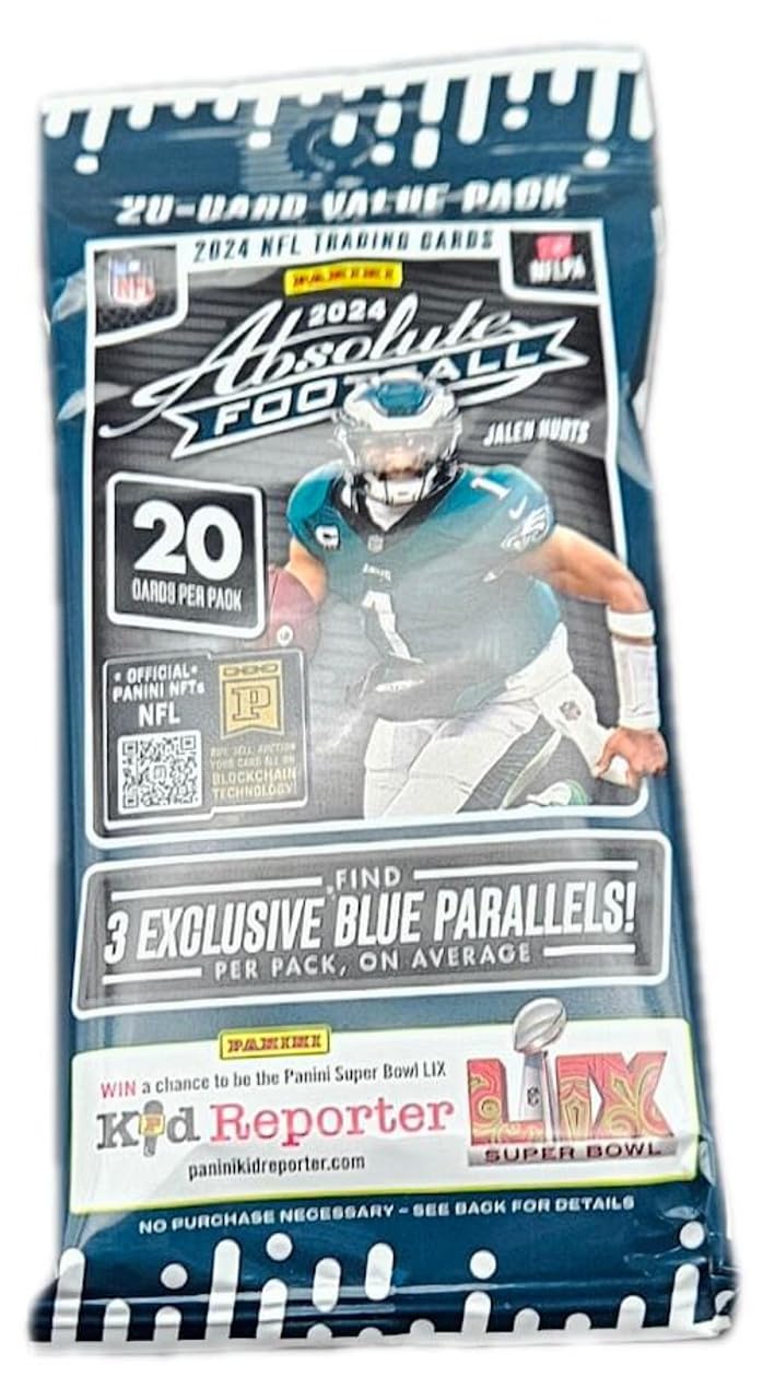 Amazon.co.jp: 2024 Panini Absolute Football NFL 20カード ジャンボ