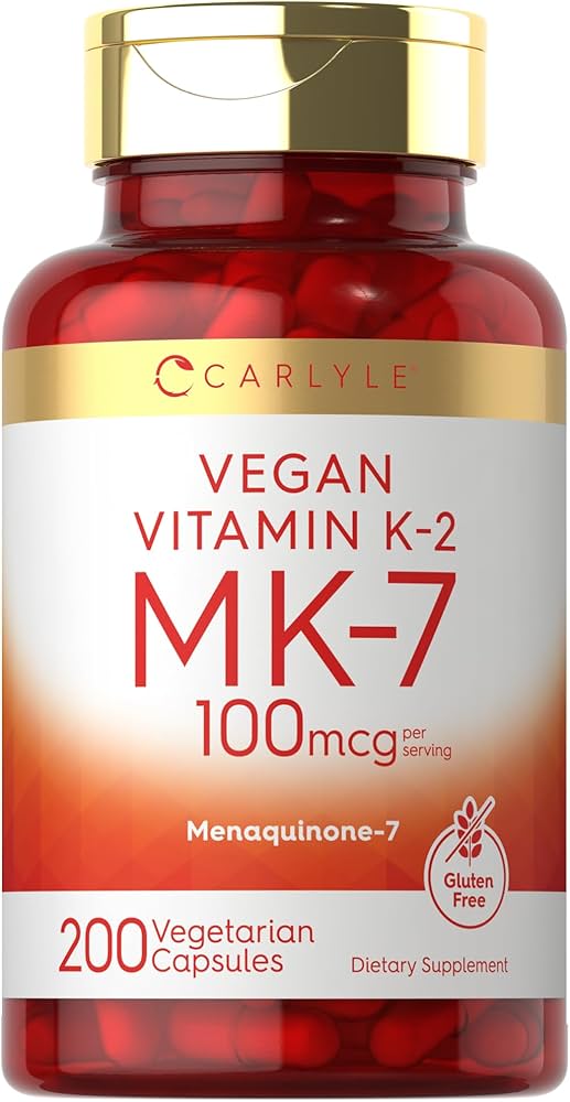 Amazon.com: Carlyle Vitamin K2 MK-7 100 mcg | 200 Vegan Capsules