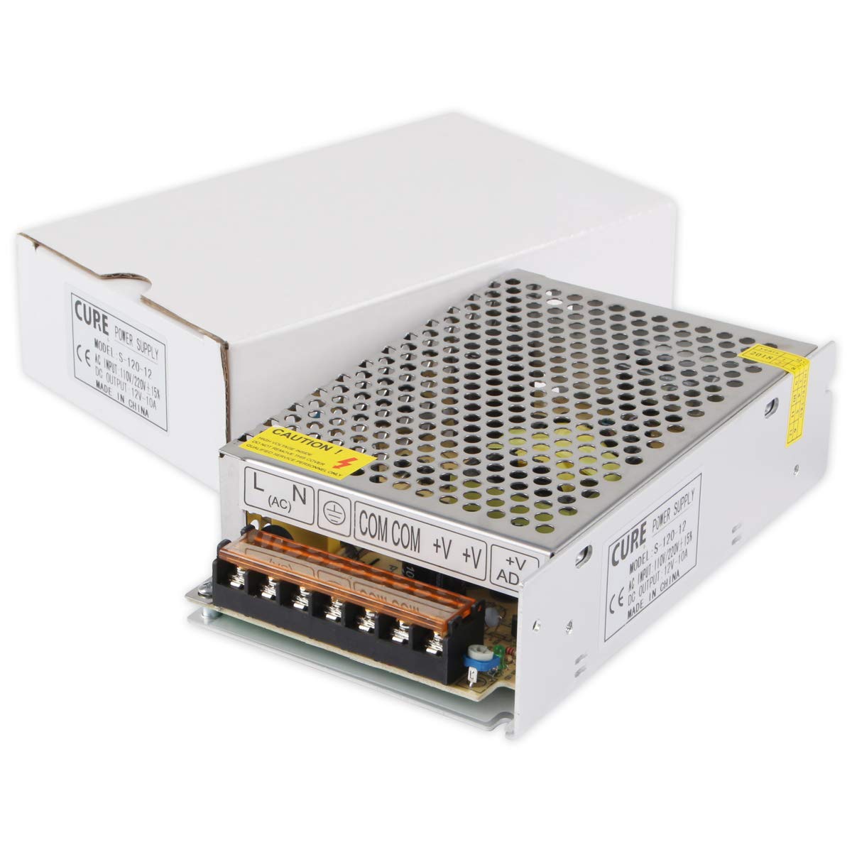 Amazon.co.jp: CURE（キュア） 安定化電源 AC DC コンバーター 12V 10A