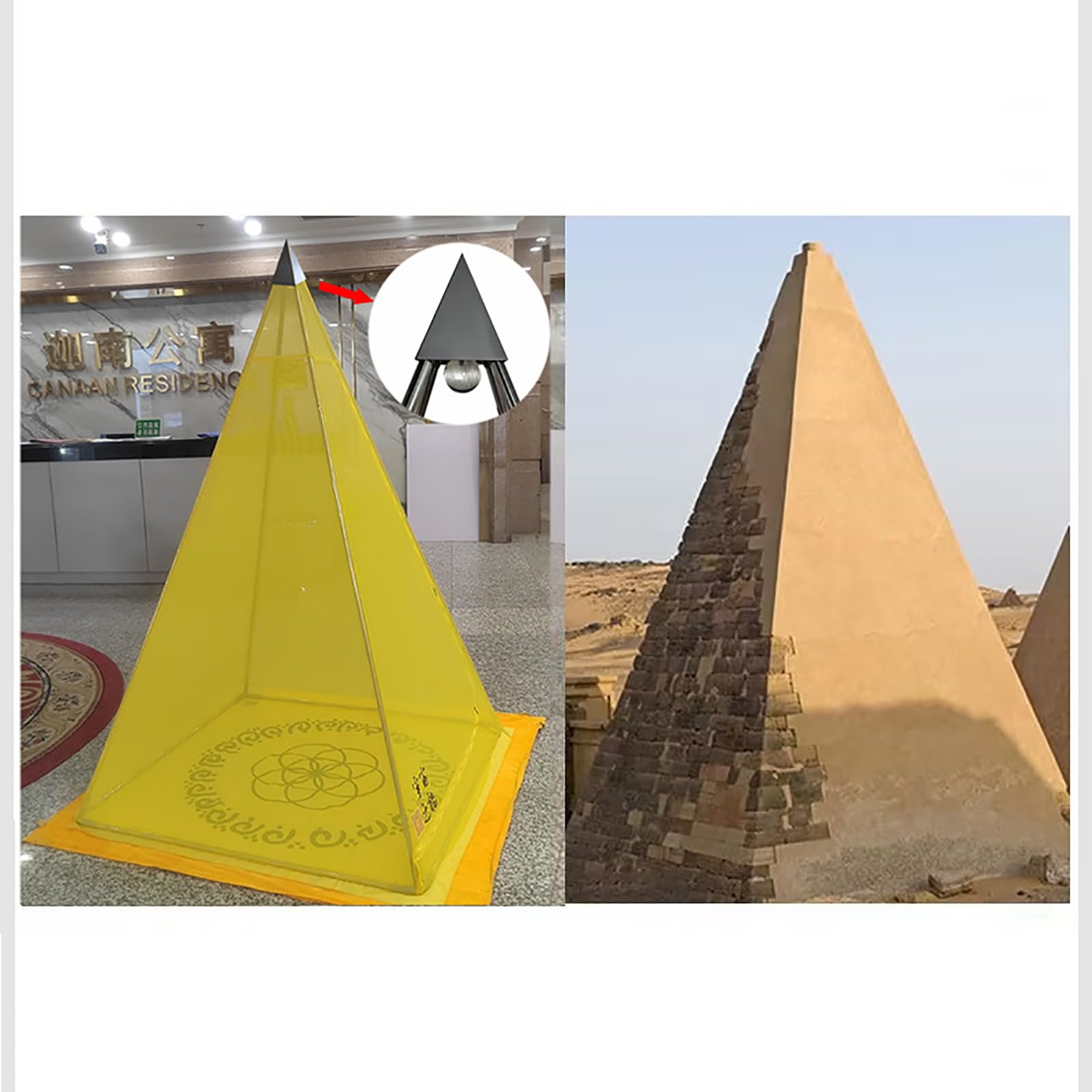 Amazon｜GUSGL 瞑想用ピラミッド ヒーリング エネルギー、ピラミッド