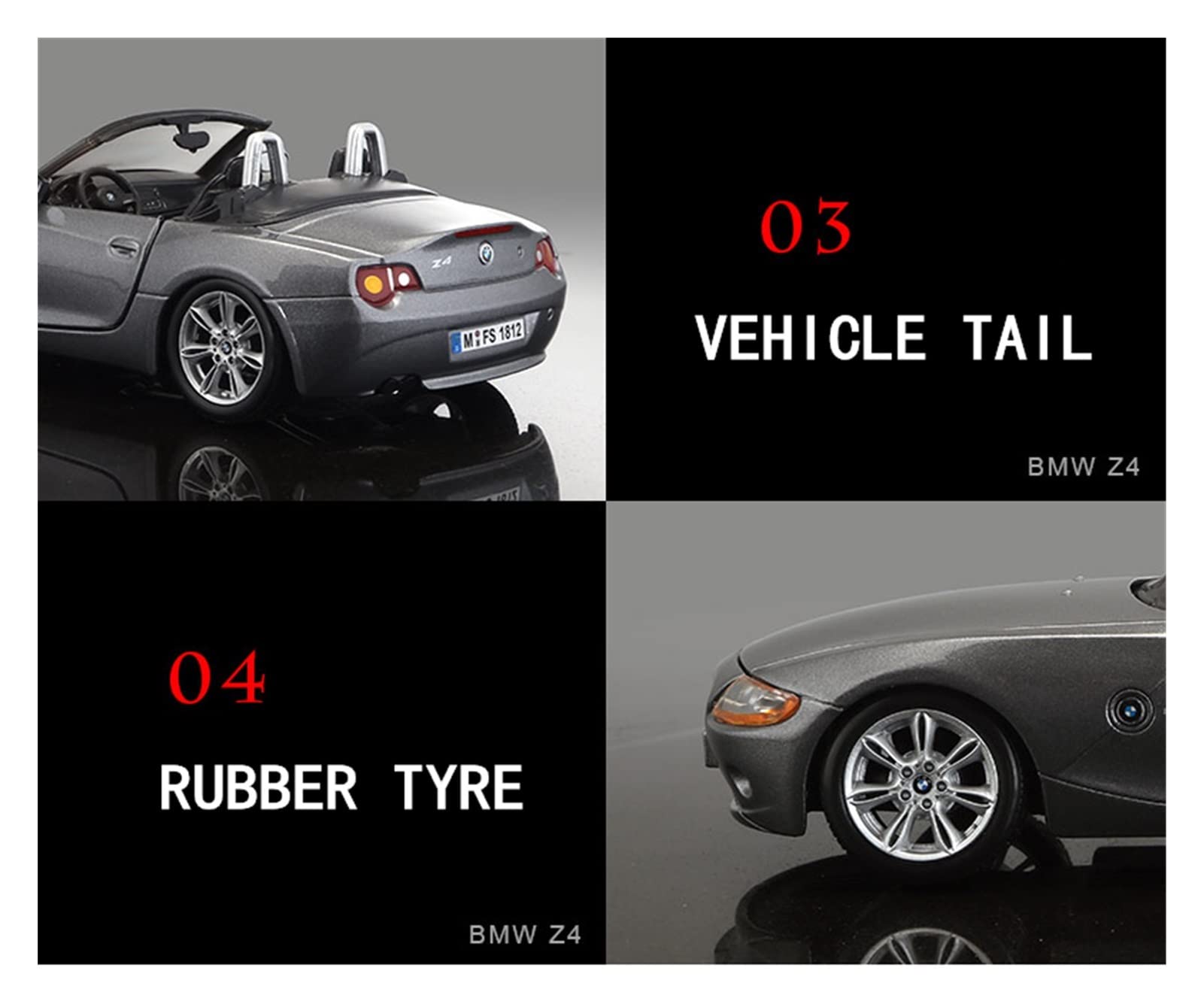 Amazon.co.jp: BMW Z4 1：24 シミュレーション用ダイキャスト合金車