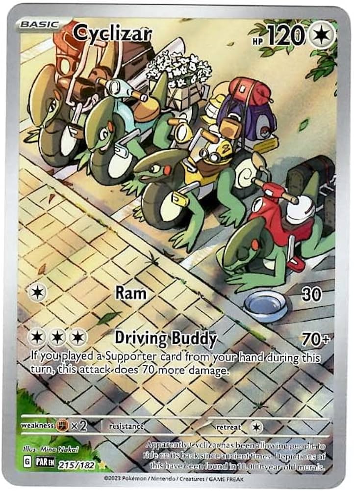 Amazon.com: Pokemon - Cyclizar 215/182 - Paradox Rift