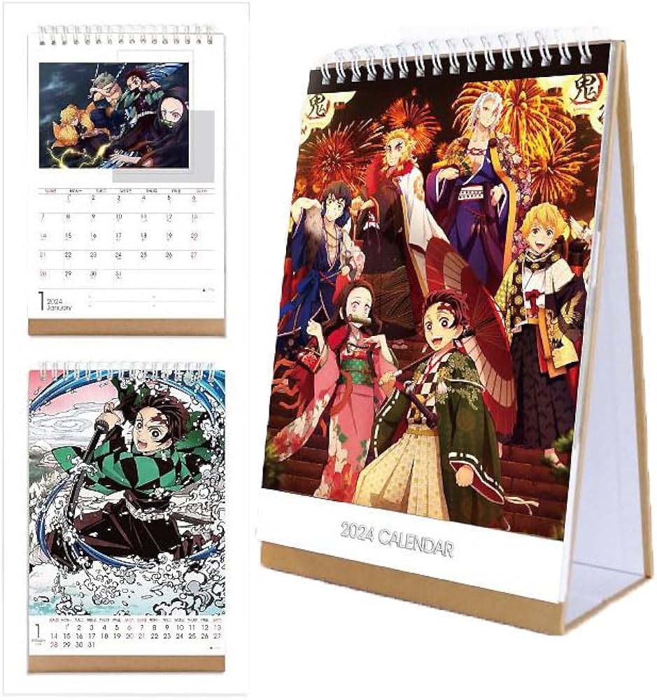 Amazon | 鬼滅の刃 カレンダー 2024 卓上カレンダー ねずこ 炭治郎