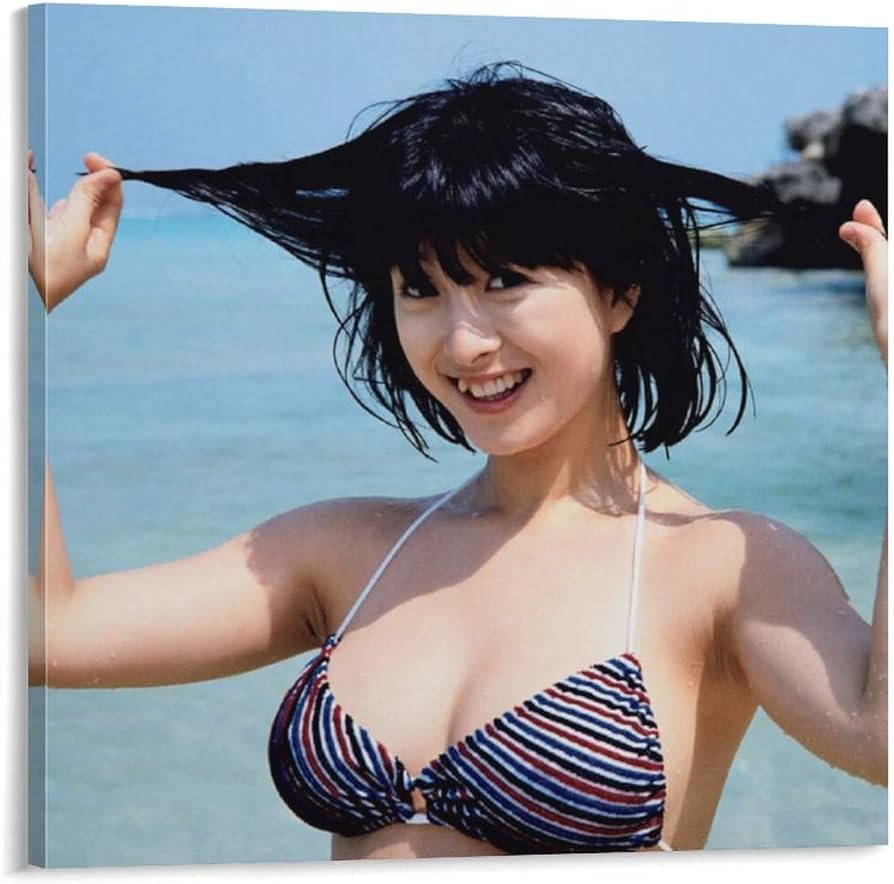 Amazon.co.jp: 河合奈保子下着セクシー写真 絵画ポスター プリント