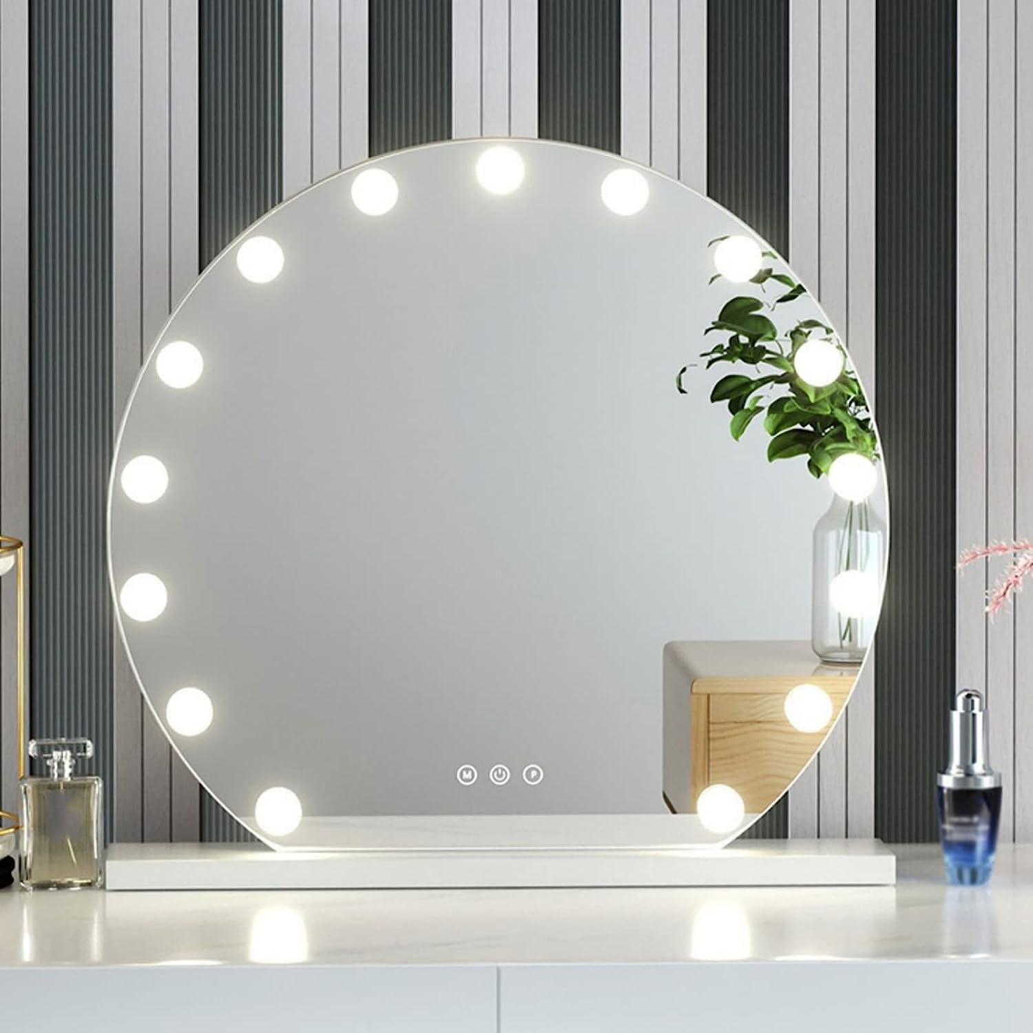 Amazon.co.jp: 鏡 卓上 ミラー LED 女優ミラー ライト付き おしゃれ