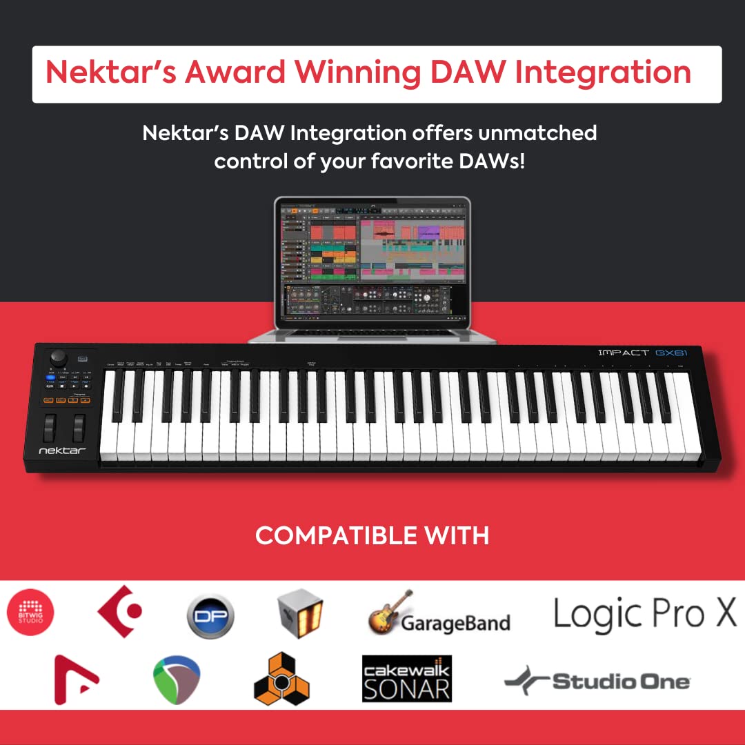 Amazon | Nektar Technology IMPACT GX61 DAW連携MIDIキーボード