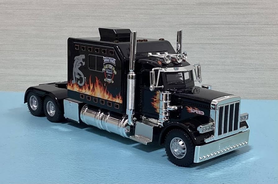 Amazon.co.jp: アメリカ コンボイ ピータービルト ブラック トレーラー