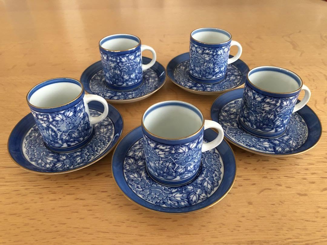 Amazon | 有田焼 西山作 デミタスコーヒーカップ&ソーサー 5客セット
