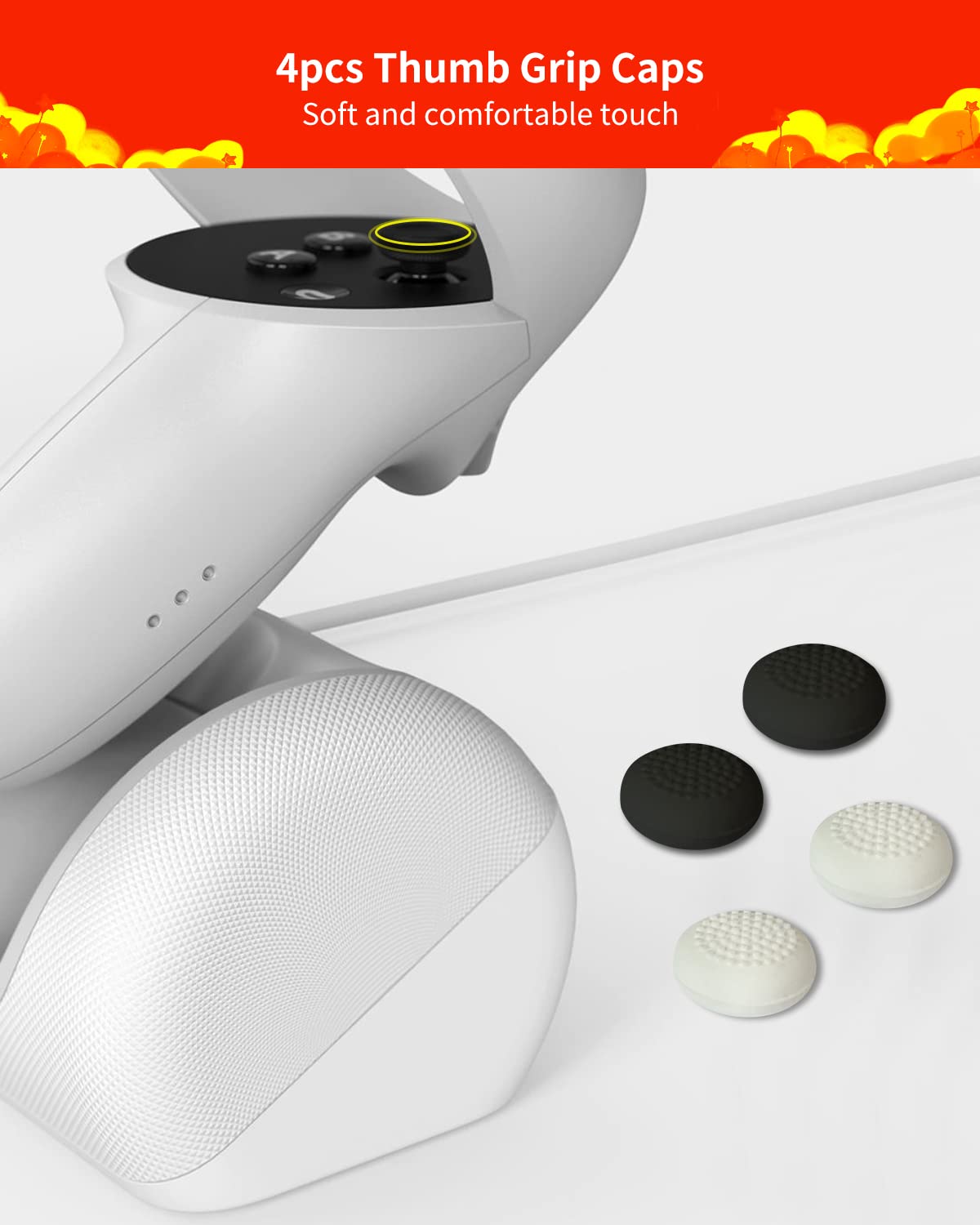 Joystick Replacement Kit for Oculus Quest 2 Controller, Repair Kit