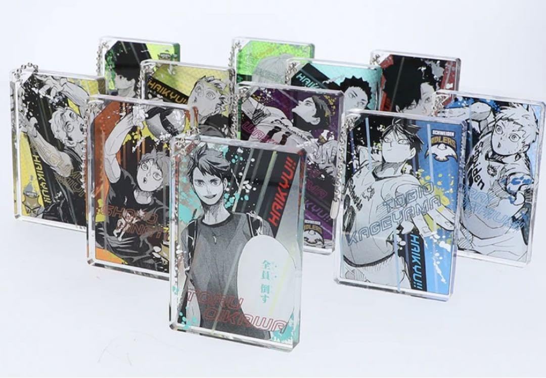 Amazon | ハイキュー 及川 全員倒す ドミノ風アクリルキーホルダー