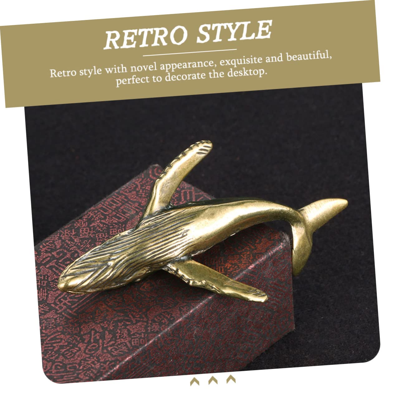 Amazon.co.jp: DECHOUS 銅製ヴィンテージクジラ置物 伝統手工芸品 丸み