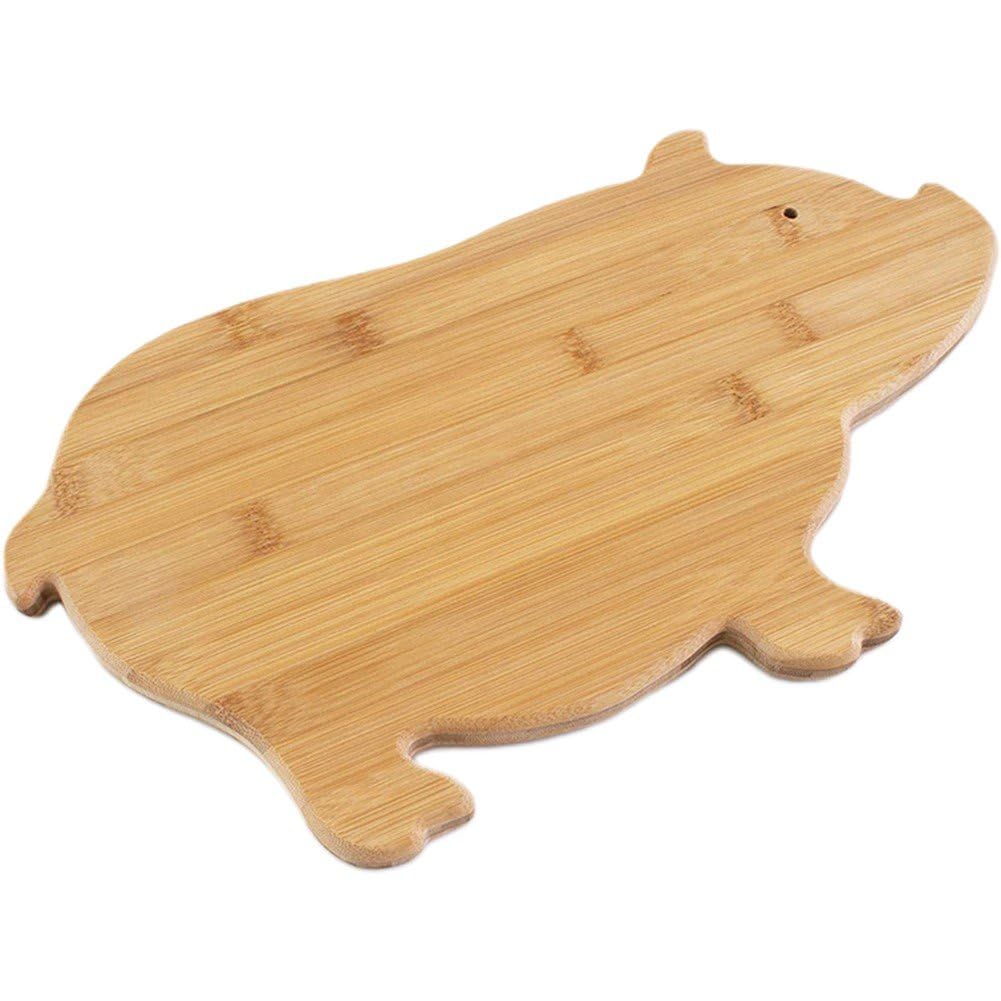 Amazon｜木製まな板 豚形 かわいい 動物形 まな板 サービングボード