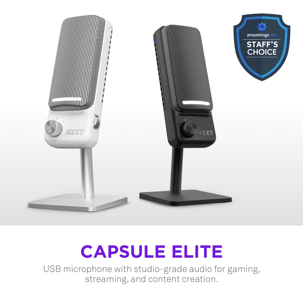 Amazon.com: NZXT Capsule Elite Wired USB Microphone - White
